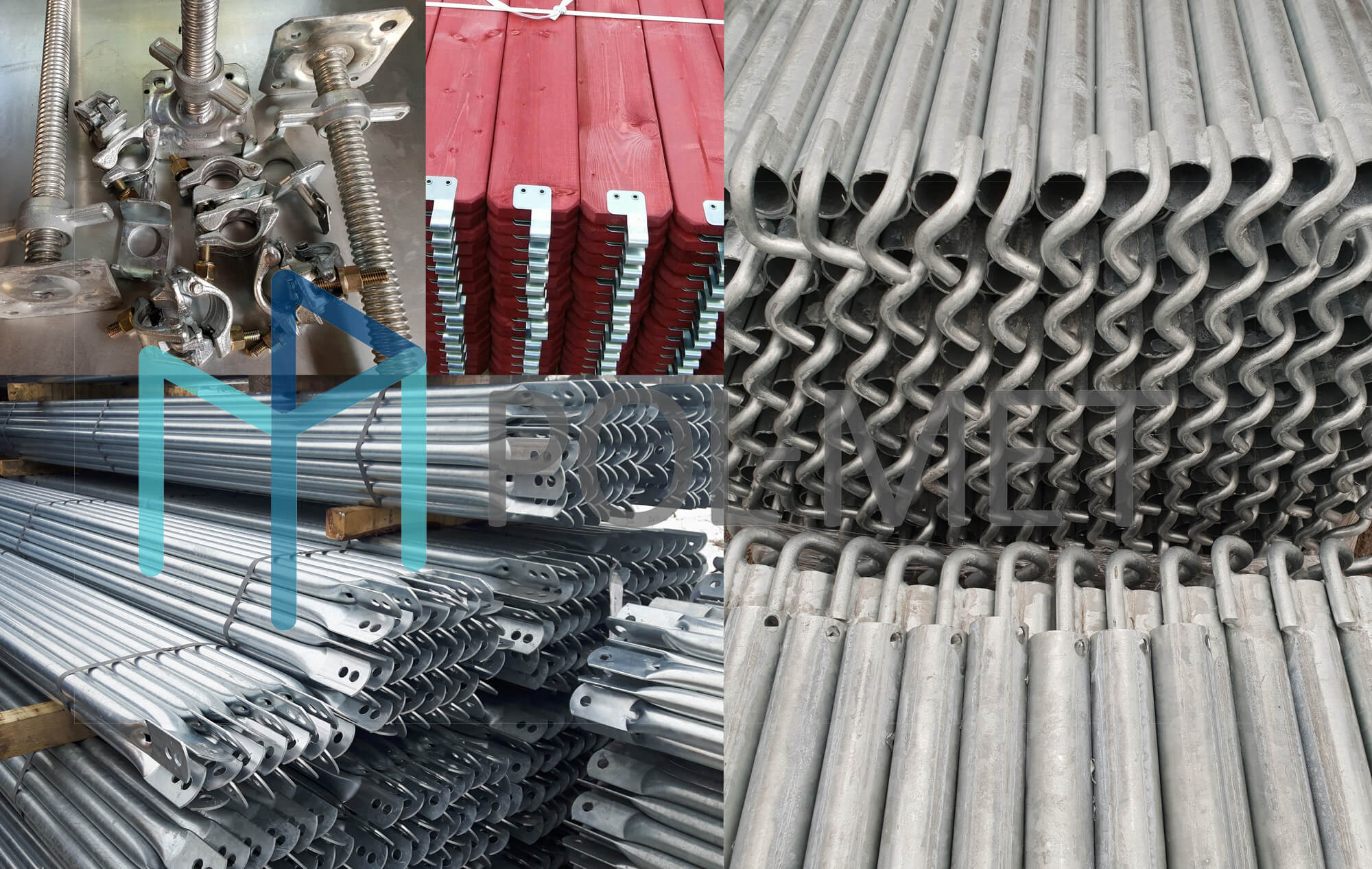 POL-MET pastoliai fasado statybiniai vamzdiniai moduliniai plettac