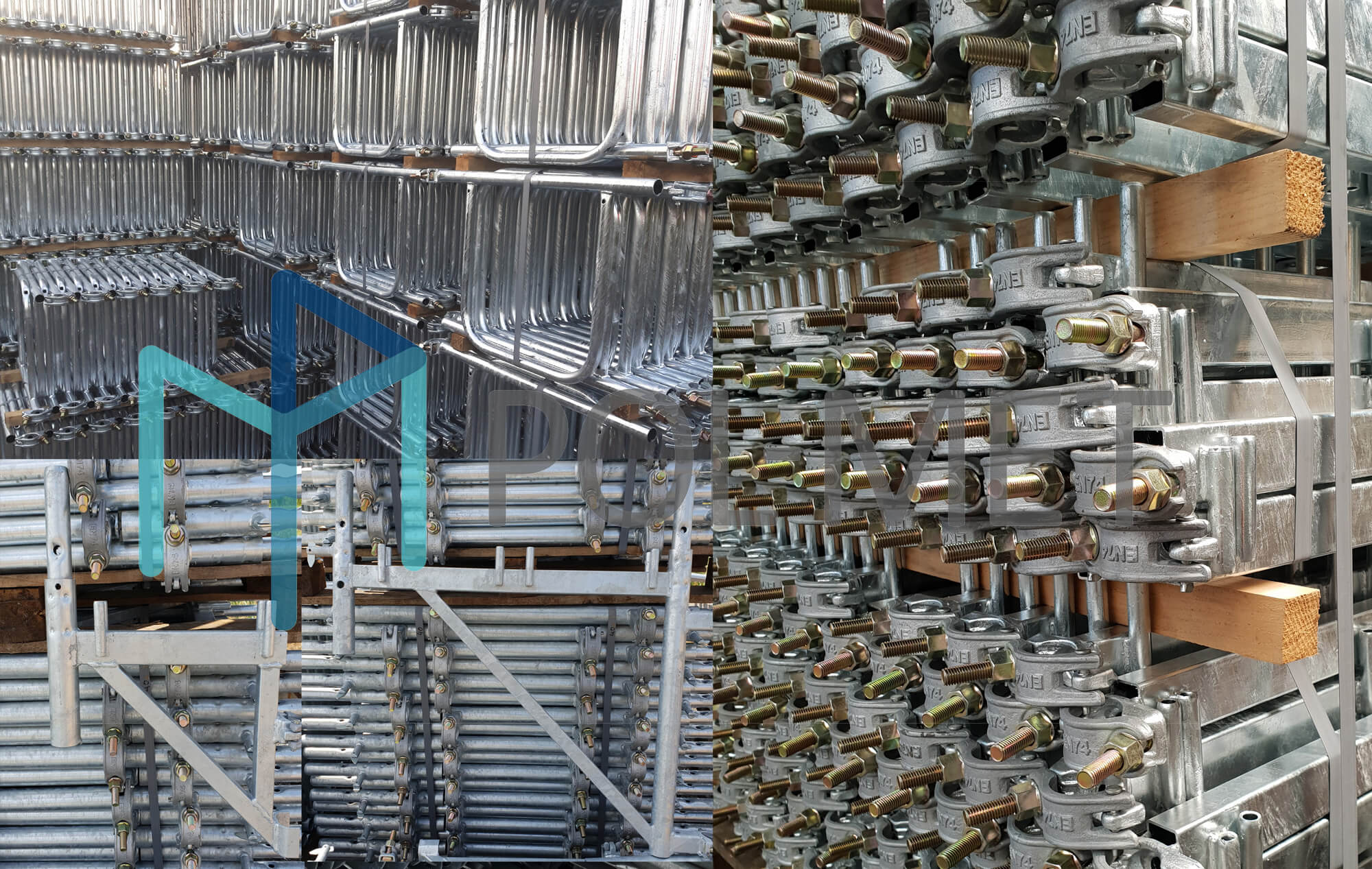 POL-MET pastoliai fasado statybiniai vamzdiniai moduliniai plettac